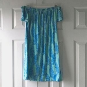 Vineyard Vines Off Shoulder Linen Dress Size XXS